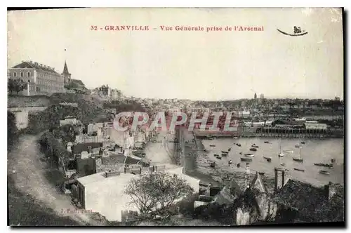 Cartes postales Granville Vue generale prise de l'Arsenal