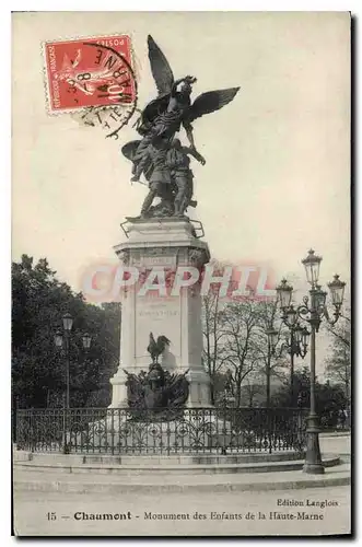 Ansichtskarte AK Chaumont Monument des Enfants de la Haute Marine