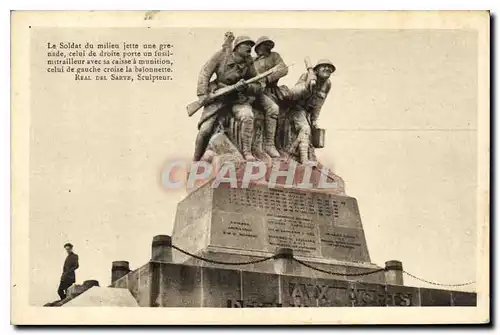 Cartes postales Front de Champagne Navarin Monument aux Morts des Armes de Champagne