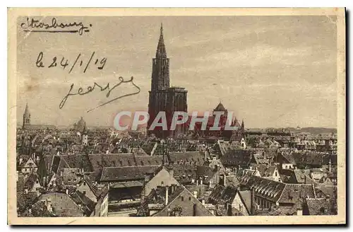 Cartes postales Strassburg Panorama Vorn Spital Aus