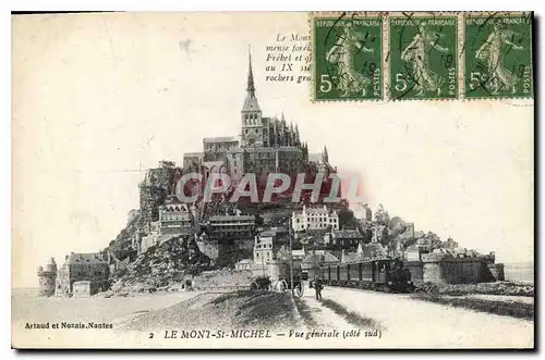 Cartes postales Le Mont St Michel vue generale Cote Sud