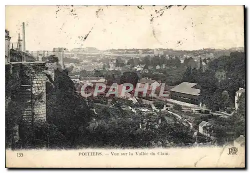 Cartes postales Poitiers vue sur la Vallee du Clain