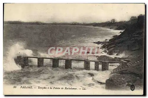 Ansichtskarte AK Parame Tempete a la Pointe de Rochebonne