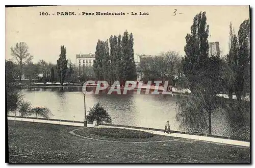 Ansichtskarte AK Paris Parc Montsouris le Lac