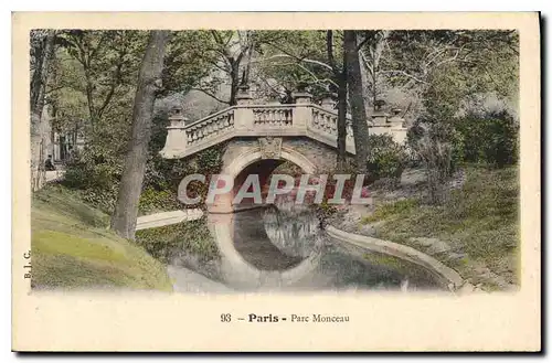 Cartes postales Paris Parc Monceau