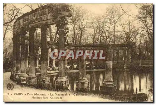 Ansichtskarte AK Paris Parc Monceau la Naumachie Colonnade