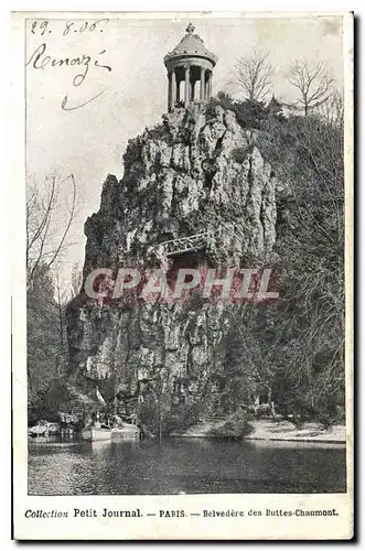 Ansichtskarte AK Collection petit Journal Paris Belvedere des Buttes Chaumont