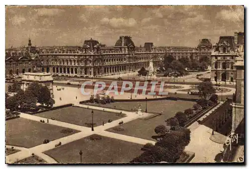 Ansichtskarte AK Paris et ses Merveilles Perspective sur la Place du Carrousel et le Palais du Louvre