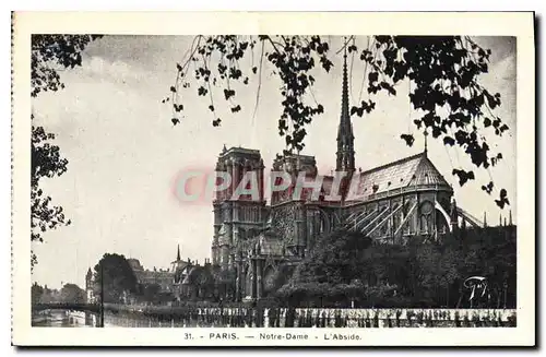 Ansichtskarte AK Paris Notre Dame l'Abside