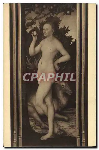 Ansichtskarte AK Cranach le Vieux 14472 1553 Eve Eva Musee de Bruxelles