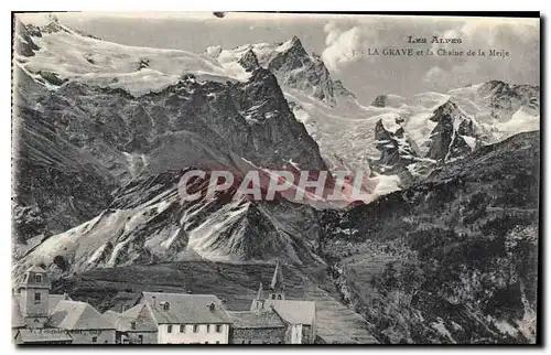 Ansichtskarte AK Les Alpes la Grave et la Chaine de la Meije