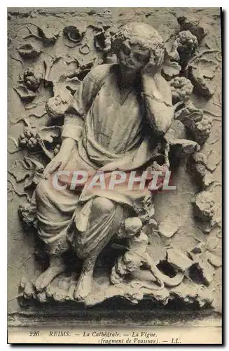 Ansichtskarte AK Reims la Cathedrale La Vigne Fragment de Voussure