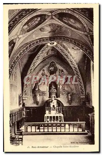 Ansichtskarte AK Roc Amadour Chapelle Saint Am