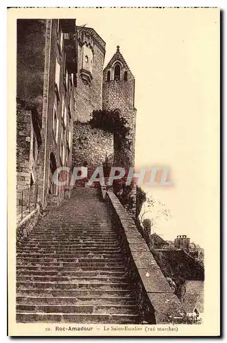 Cartes postales Roc Amadour Le Saint Escalier