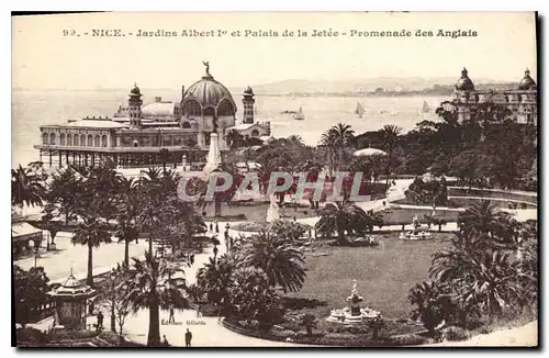 Ansichtskarte AK Nice Jardins Albert I et Palis de la Jetee Promenade des Anglais