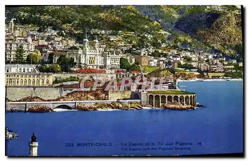 Cartes postales Monte Carlo Le Casino et le Tir aux Pigeons