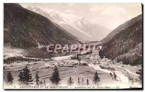 Cartes postales Argentieres et le Mont Blanc