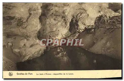 Cartes postales Grottes de Han La Salle d'Armes reapparition de la Lesse