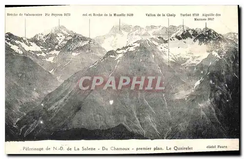 Ansichtskarte AK Pelerinage de N D de la Salette Du Chamoux premier plan Le Quairelet