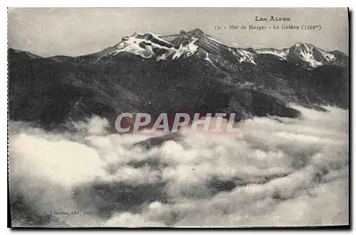 Ansichtskarte AK Les Alpes Mer de Nuages Le Goleon