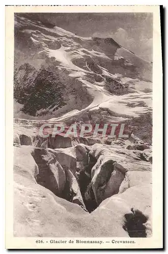 Cartes postales Glacier de Bionnassay Crevasses