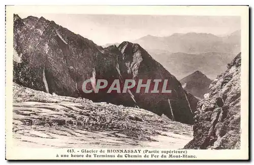 Ansichtskarte AK Glacier de Bionnassay Partie superieure a une heure du Terminus du Chemin de Fer du Mont Blanc