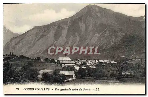 Cartes postales Bourg d'Oisans Vue generale prise du Pontet