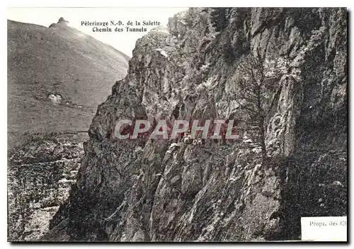 Ansichtskarte AK Pelerinage N D de la Salette Chemin des Tunnels