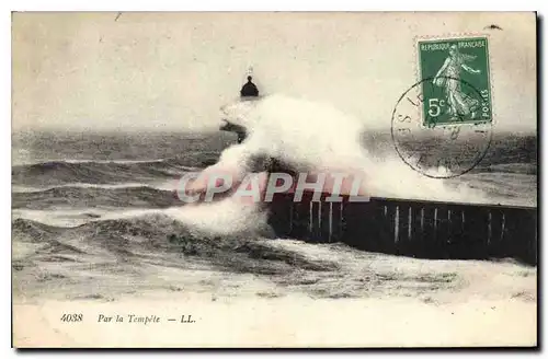 Cartes postales Par le Tempete Phare