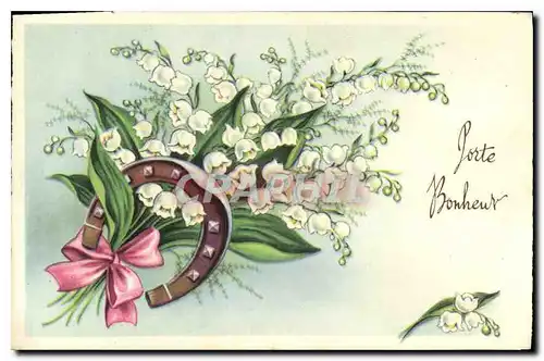 Cartes postales Porte Bonheur Fleurs
