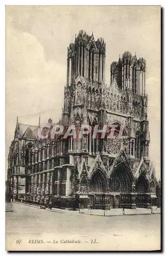 Cartes postales Reims la Cathedrale