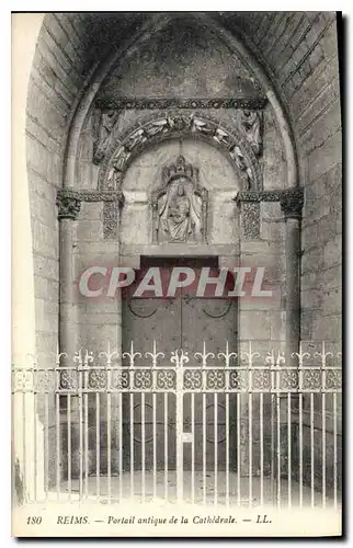 Cartes postales Reims Portail antique de la Cathedrale