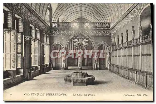 Cartes postales Chateau de Pierrefonds La Salle des Preux