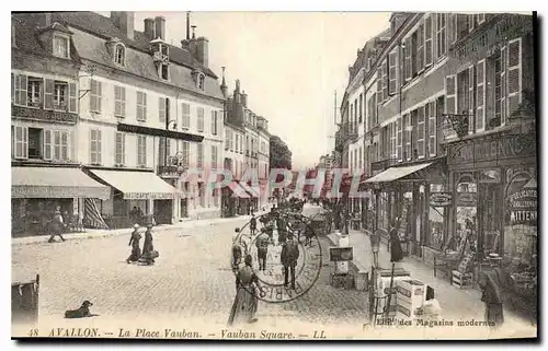 Cartes postales Avallon La Place Vauban Vauban Square