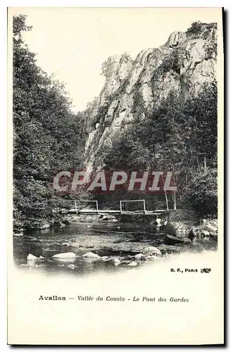 Cartes postales Avallon Vallee de Cousin Le Pont des Gardes