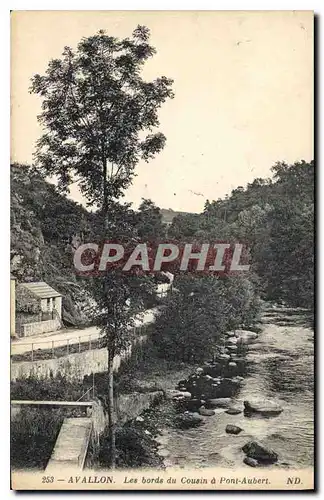 Cartes postales Avallon Les bords du Cousin a Pont Aubert
