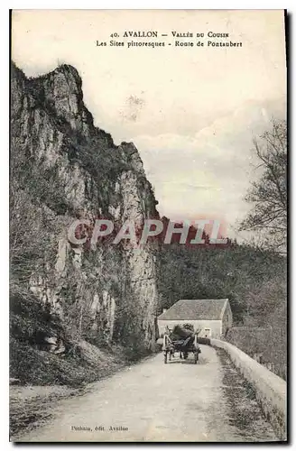 Cartes postales Avallon Vallee du Cousin Les sites pittoresques Route de Pontaubert