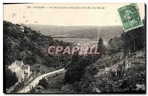 Cartes postales Avallon Vue de Cousin Laroche prise de la Rue du Bel Air