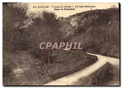 Ansichtskarte AK Avallon Vallee du Cousin Un Coin pittoresque Route de Pontaubert