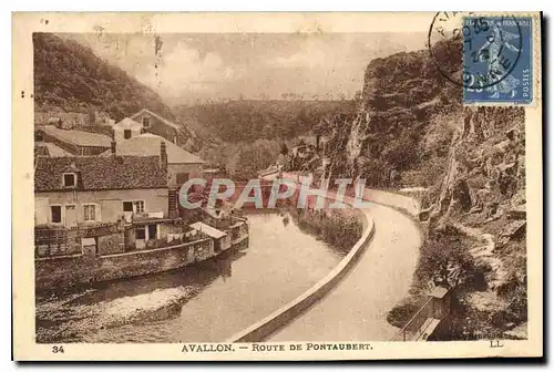 Cartes postales Avallon Route de Pontaubert