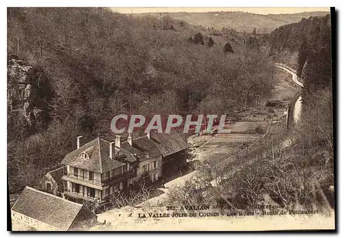 Cartes postales Avallon La Vallee Jolie du Cousin Route de Pontaubert