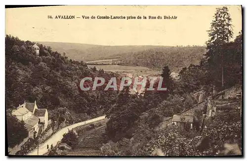 Ansichtskarte AK Avallon Vue de Cousins Laroche prise de la Rue du Bel Air