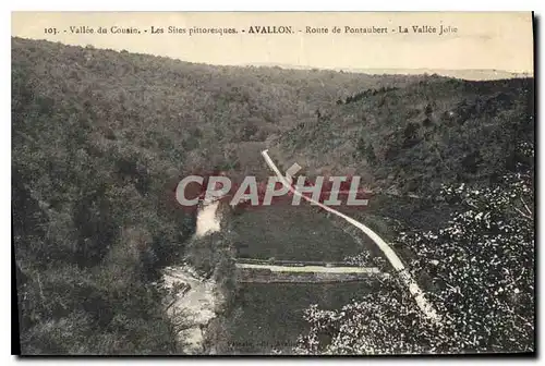 Cartes postales Vallee du Cousin Les Sites Pittoresques Avallon Route de Pontaubert