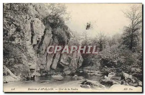 Cartes postales Environs d'Avallon Grot de la Foudre