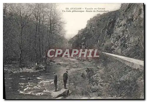 Ansichtskarte AK Avallon vallee du Cousin Un coin pittoresque Route de Pontaubert