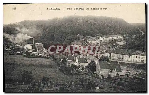 Cartes postales Avallon Vue generale de Cousin le Pont