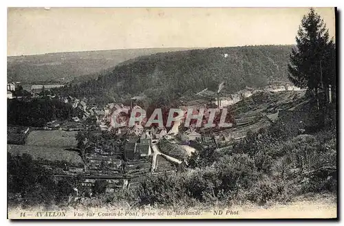 Ansichtskarte AK Avallon Vue sur Cousin le Pont prise de la Morlande