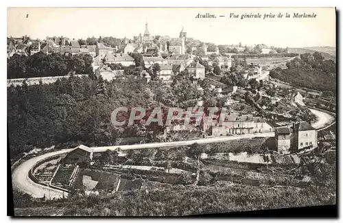 Ansichtskarte AK Avallon Vue generale prise de la Morlande