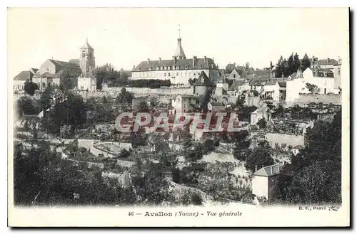 Cartes postales Avalon Yonne Vue generale