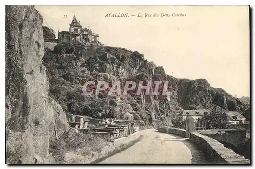 Ansichtskarte AK Avallon La Rue des deux Cousins